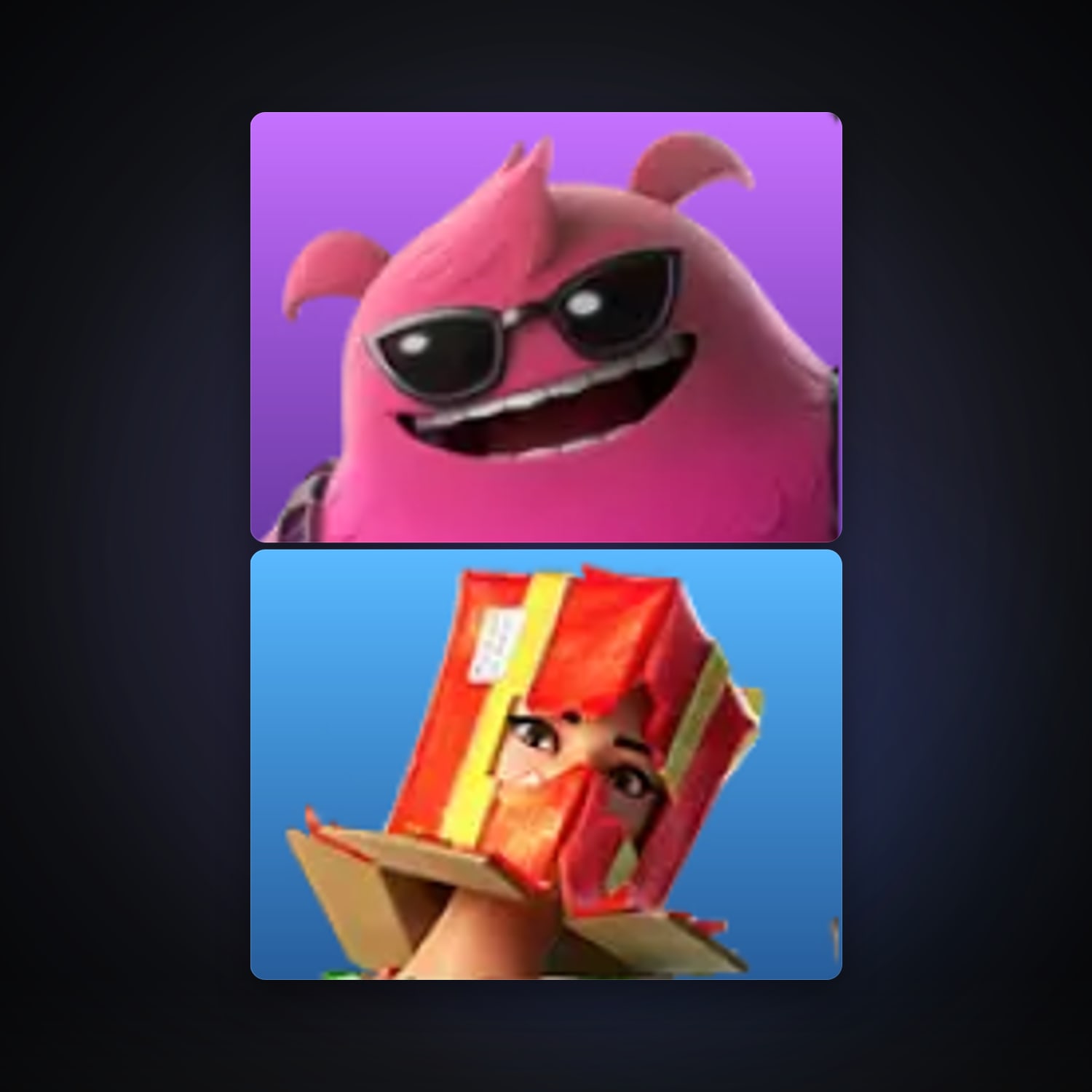 Fortnite locker — 2 skins — lvl 10 — HabibiAccounts