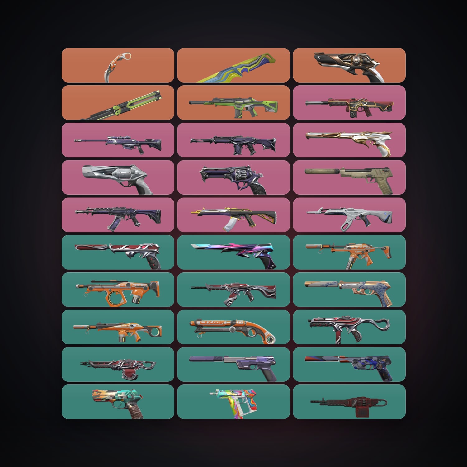 NA Gold 2 locker — 3 knives, 54 skins, lvl 222 — HabibiAccounts