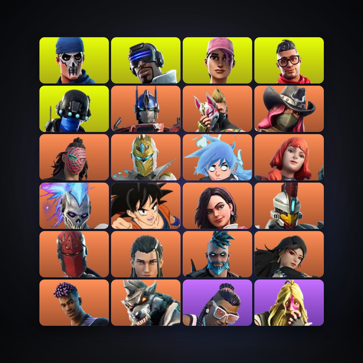 Fortnite locker — 93 skins — 500 V-Bucks — lvl 1699 — HabibiAccounts