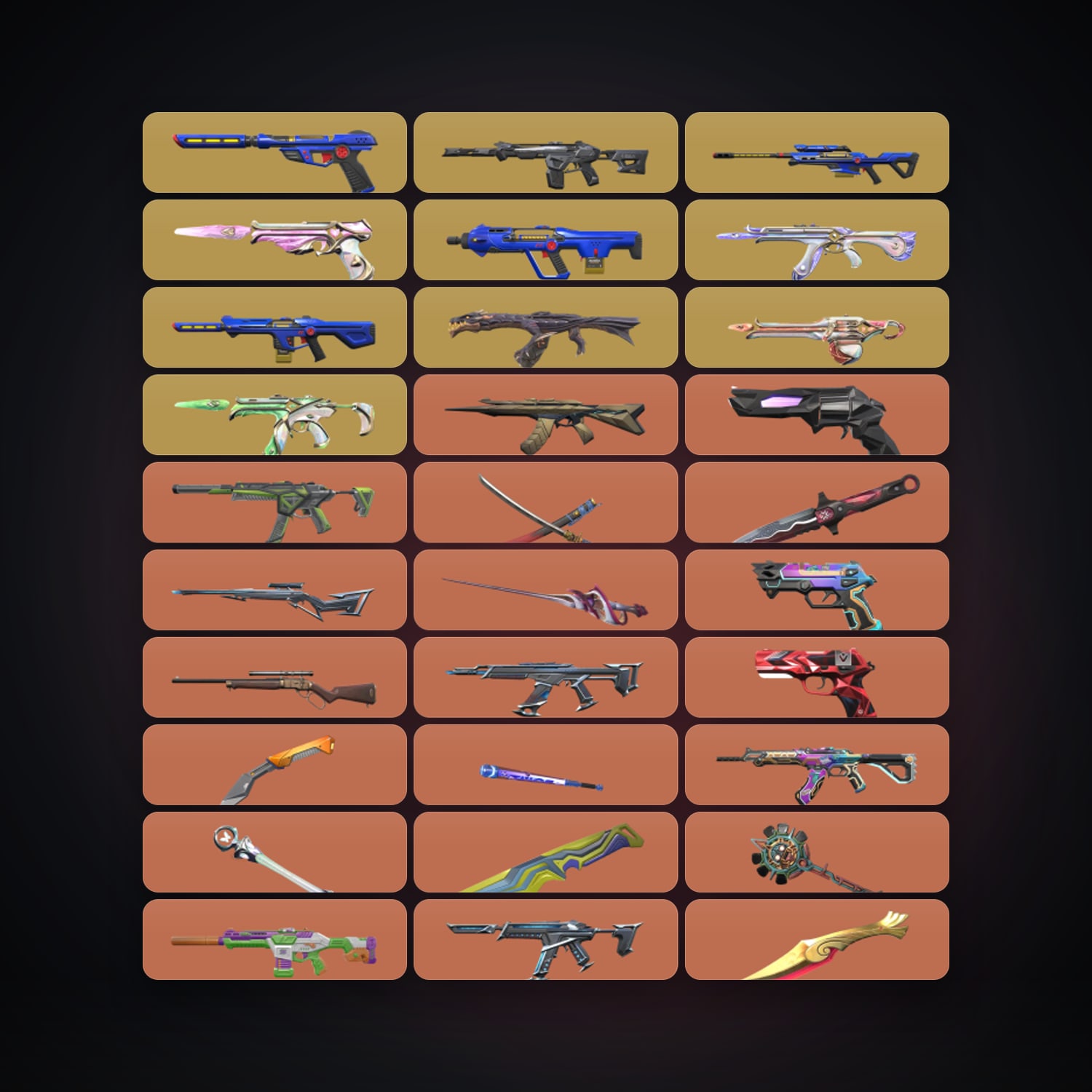 NA Bronze 2 locker — 22 knives, 275 skins, lvl 183 — HabibiAccounts