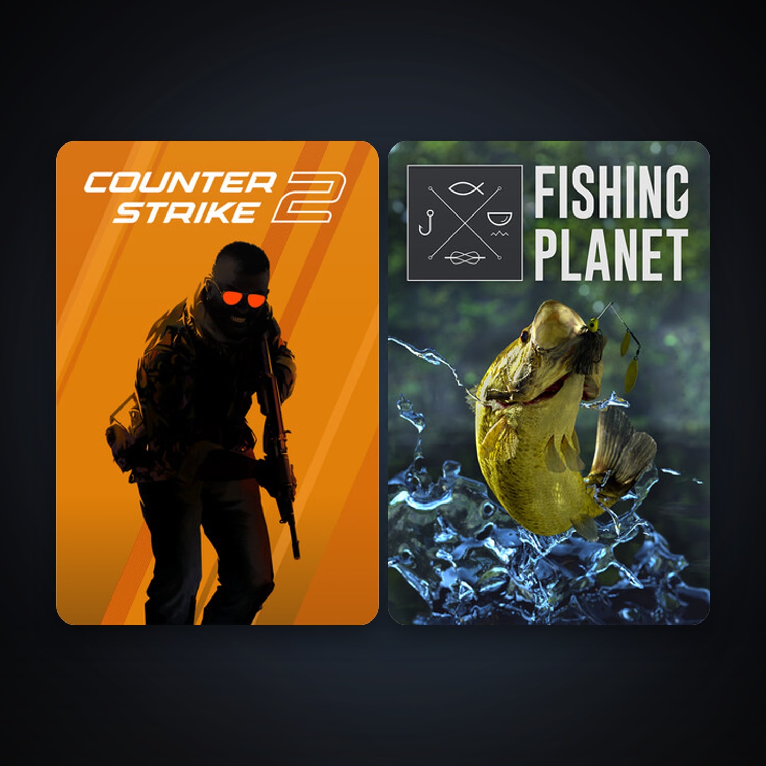 CS2 Prime + Fishing Planet, 7 games, Steam 10, clean — HabibiAccounts