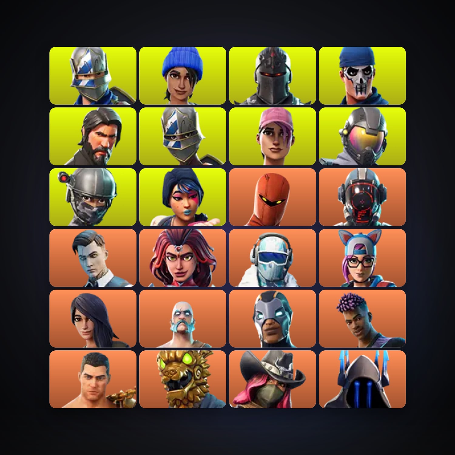 Fortnite locker — 117 skins — 700 V-Bucks — lvl 2943 — HabibiAccounts