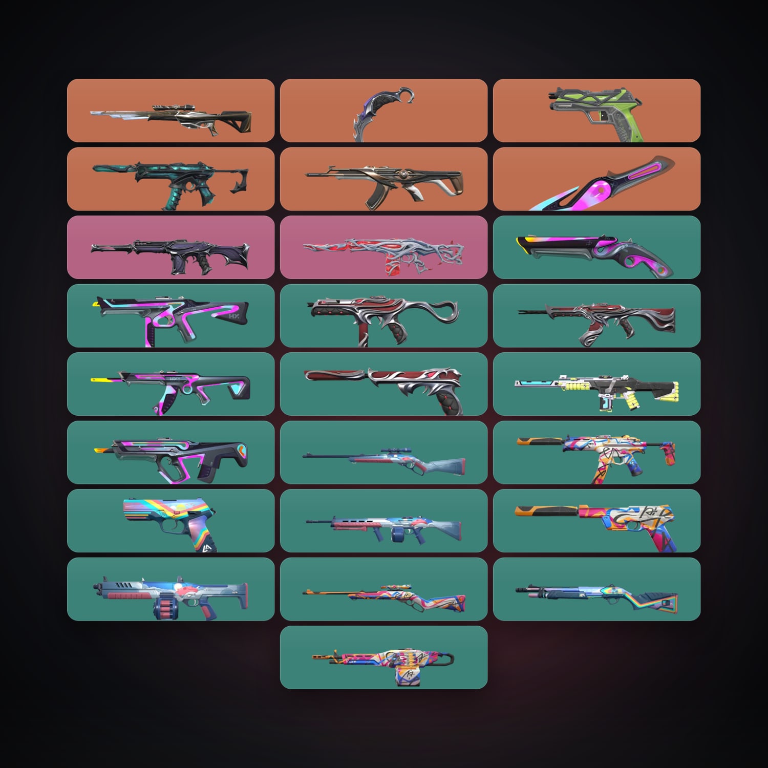NA Silver 2 locker — 2 knives, 27 skins, lvl 55 — HabibiAccounts