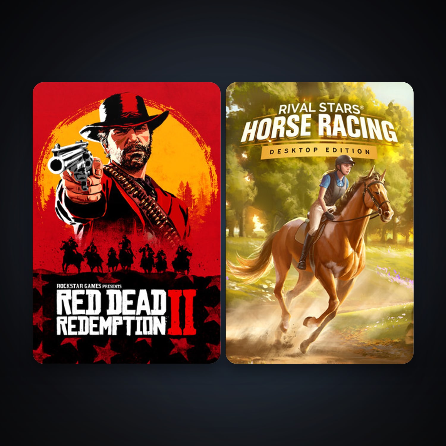 Rival Stars Horse Racing: Desktop Edition + Red Dead Redemption 2, 2 games, clean — HabibiAccounts