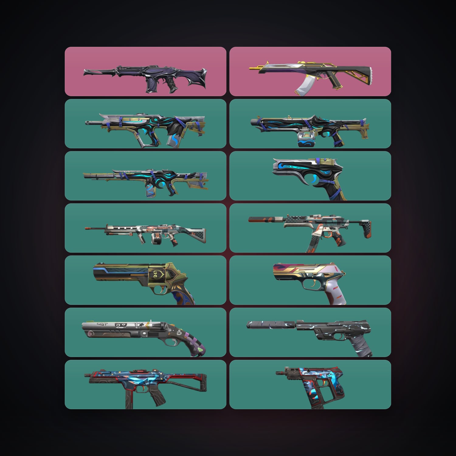 EU Plat 2 locker — 14 skins, lvl 103 — HabibiAccounts