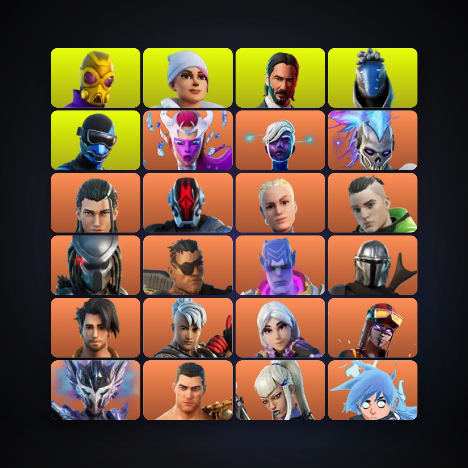 Fortnite locker — 129 skins — 1.8K V-Bucks — lvl 3230 — HabibiAccounts