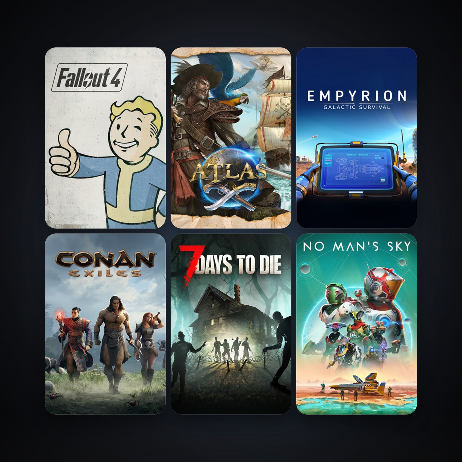 Space Engineers + 7 Days to Die, 206 games, Steam 18, clean — HabibiAccounts