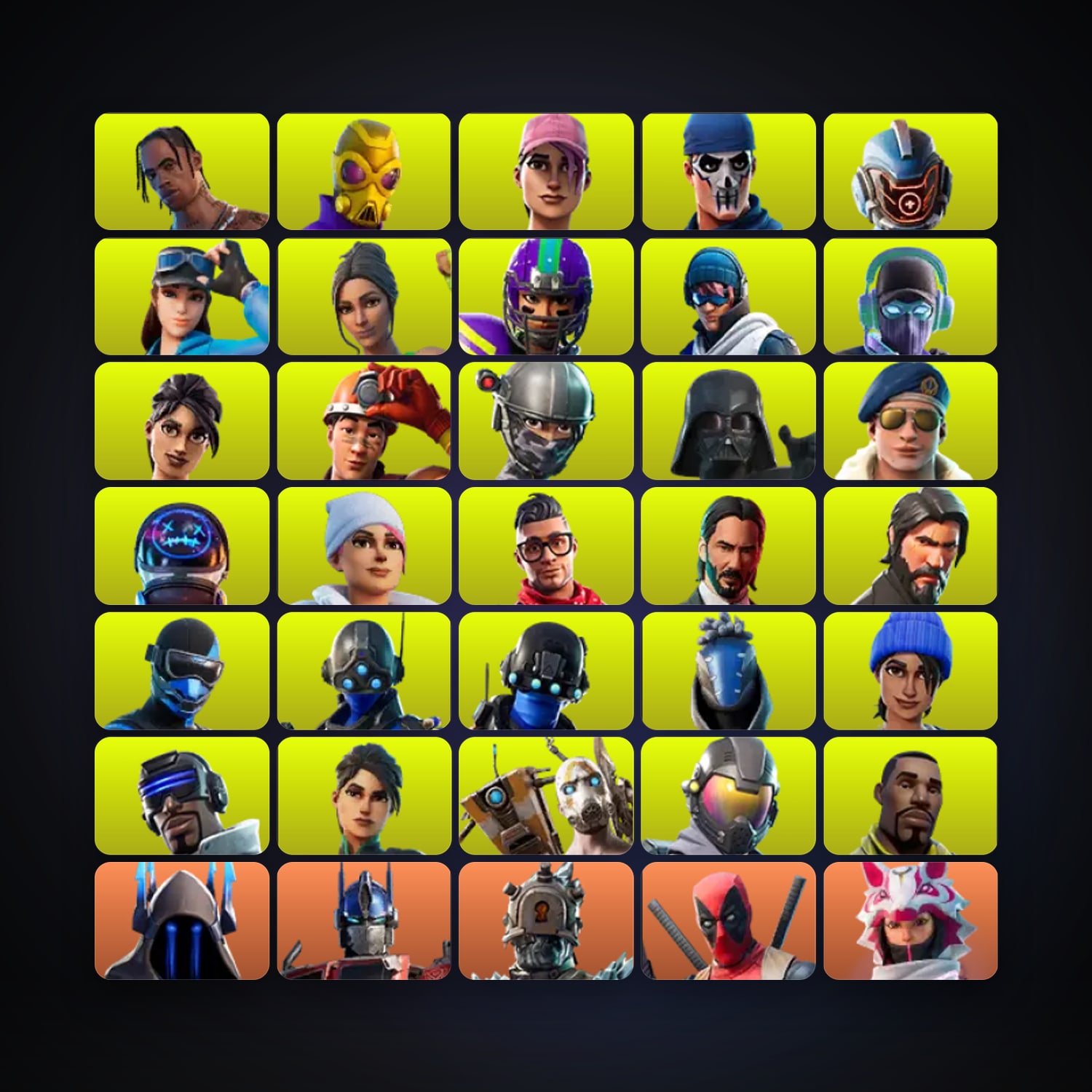 The Ice King — Optimus Prime — 1424 skins — 6.1K V-Bucks — lvl 7499 — HabibiAccounts