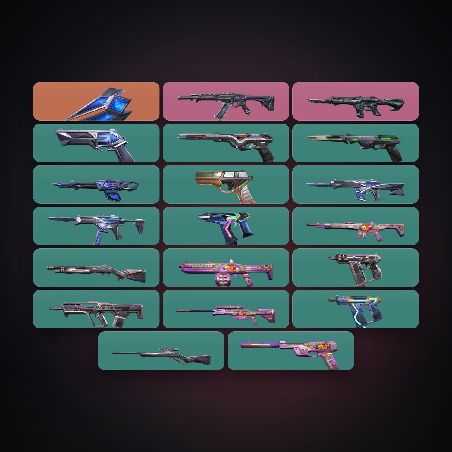 AP Gold 1 locker — 1 knives, 21 skins, lvl 182 — HabibiAccounts
