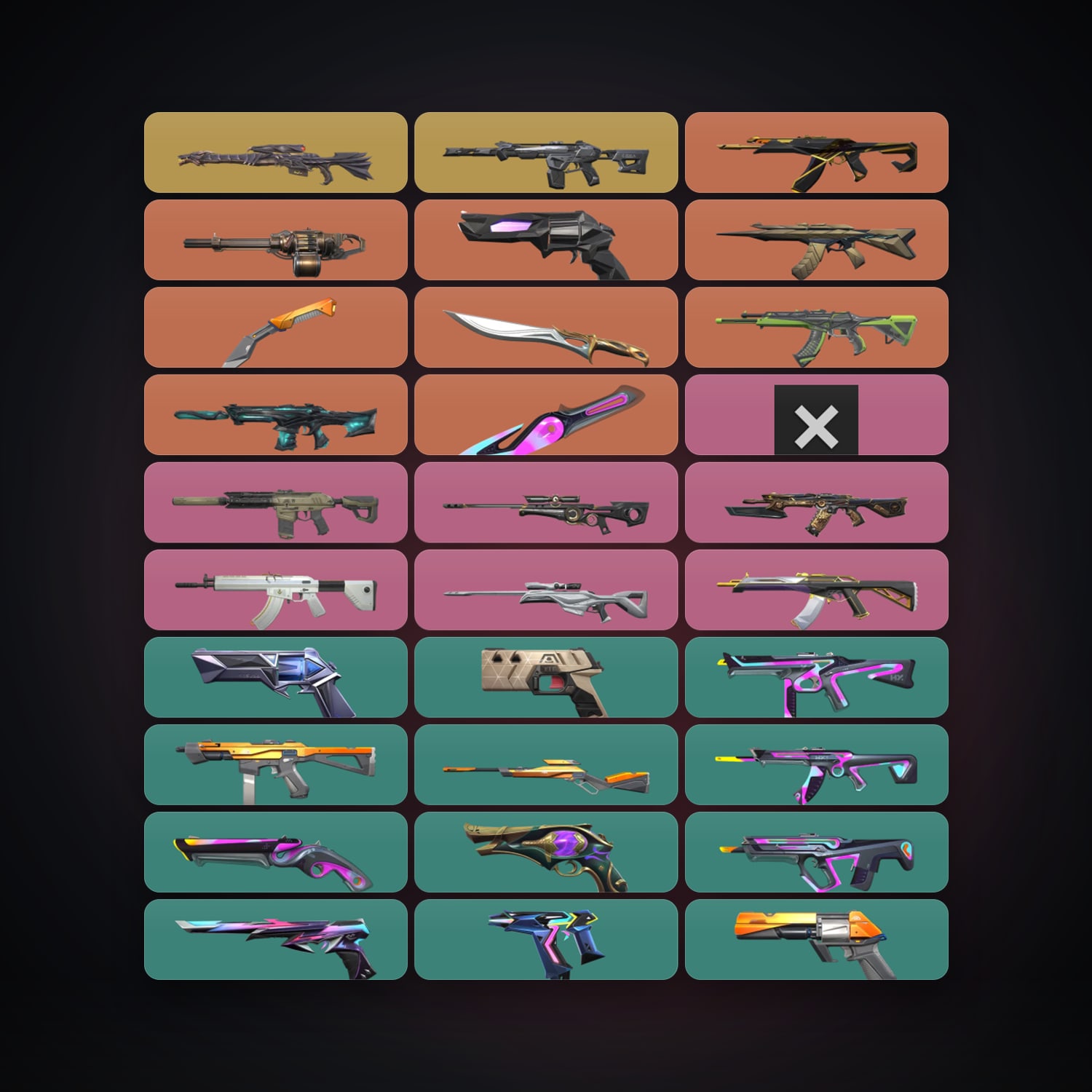 AP Diamond 3 locker — 3 knives, 56 skins, lvl 289 — HabibiAccounts