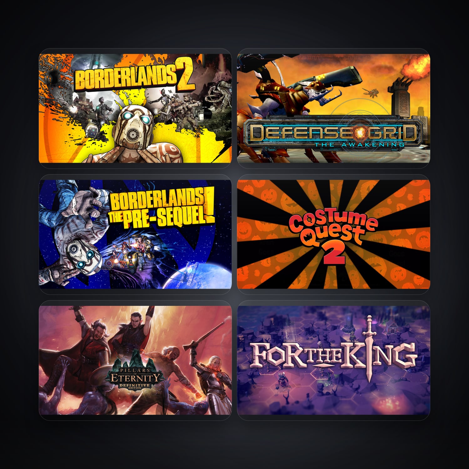 هالحساب إبك فيه Borderlands 2 وDefense Grid: The Awakening، AR، 117 ألعاب — HabibiAccounts