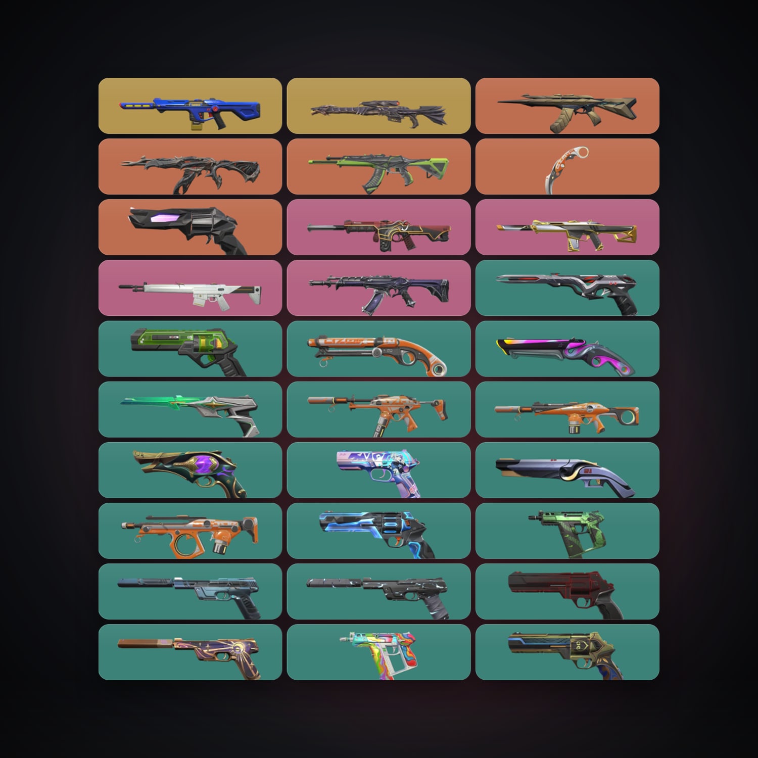 LA Ascendant 1 locker — 1 knives, 60 skins, lvl 534 — HabibiAccounts