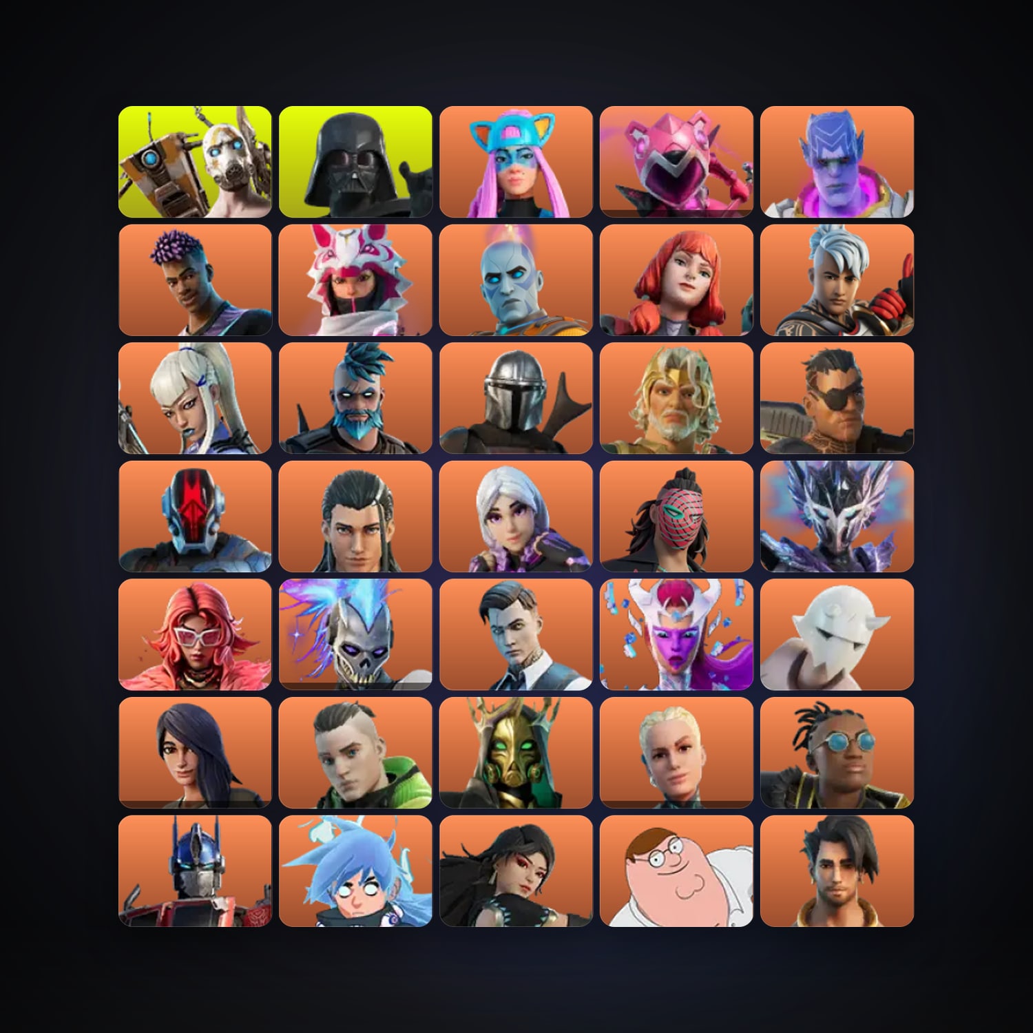 Fortnite locker — 362 skins — 250 V-Bucks — lvl 4789 — HabibiAccounts