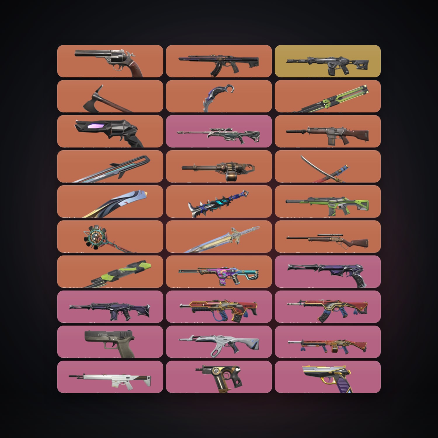 NA Gold 1 locker — 10 knives, 92 skins, lvl 120 — HabibiAccounts