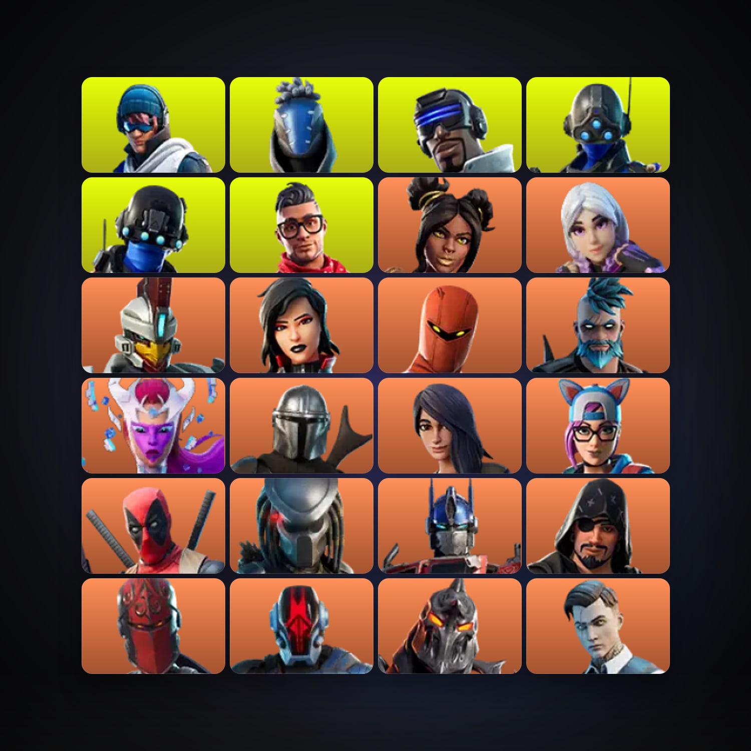 Fortnite locker — 154 skins — 800 V-Bucks — lvl 2358 — HabibiAccounts