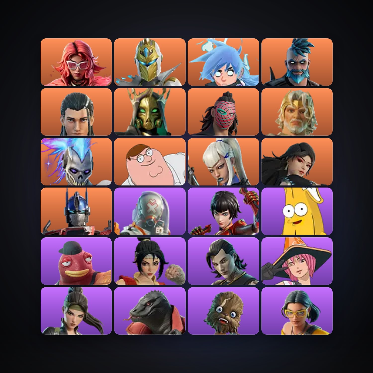 Fortnite locker — 216 skins — 900 V-Bucks — lvl 3776 — HabibiAccounts