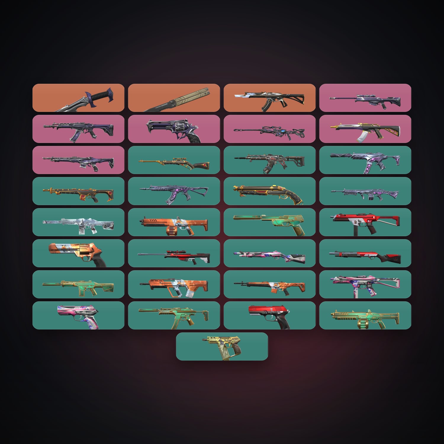 AP Diamond 1 locker — 2 knives, 33 skins, lvl 72 — HabibiAccounts
