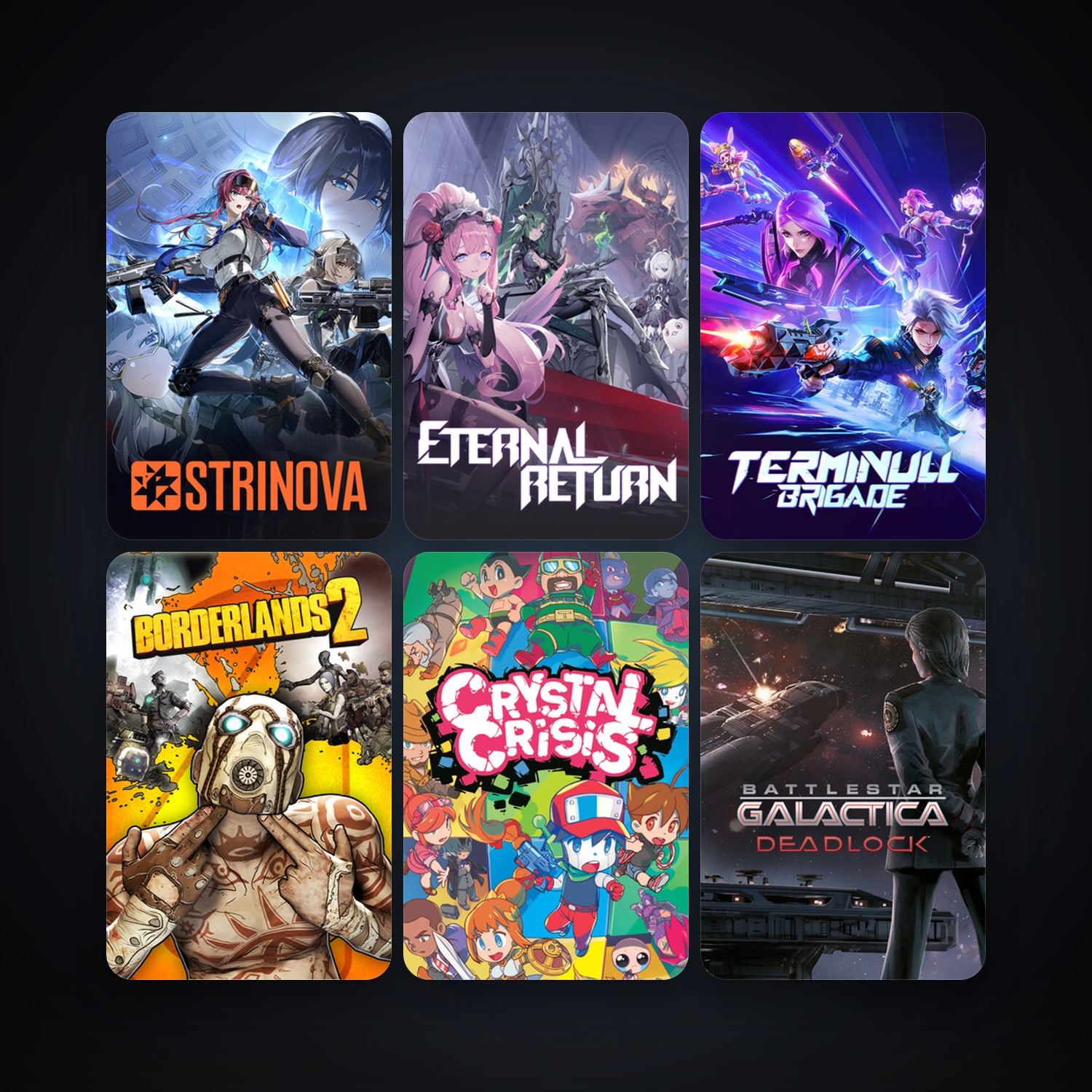 Borderlands 2 + Crystal Crisis, 25 games, clean — HabibiAccounts