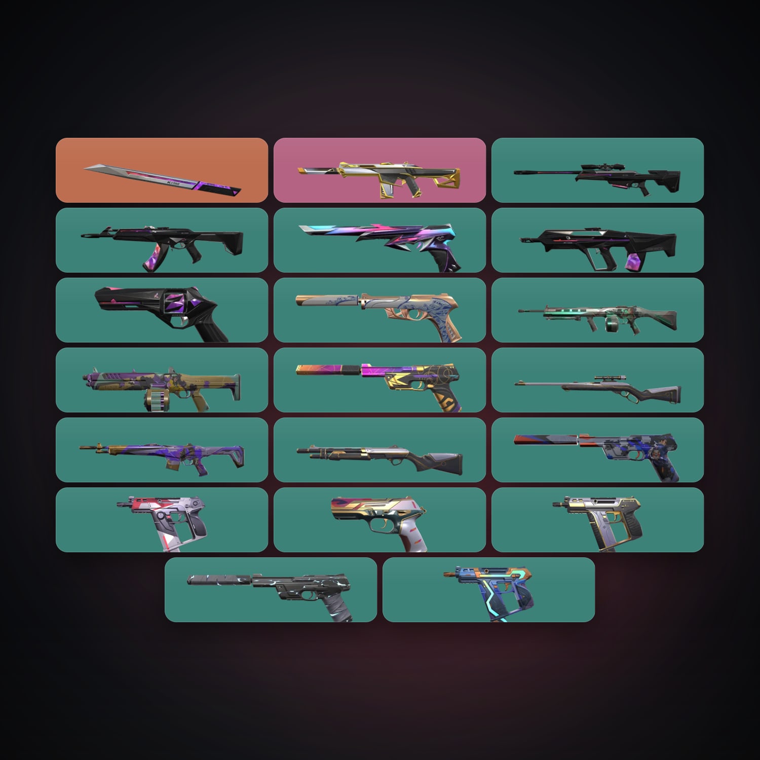 AP Gold 3 locker — 1 knives, 22 skins, lvl 142 — HabibiAccounts