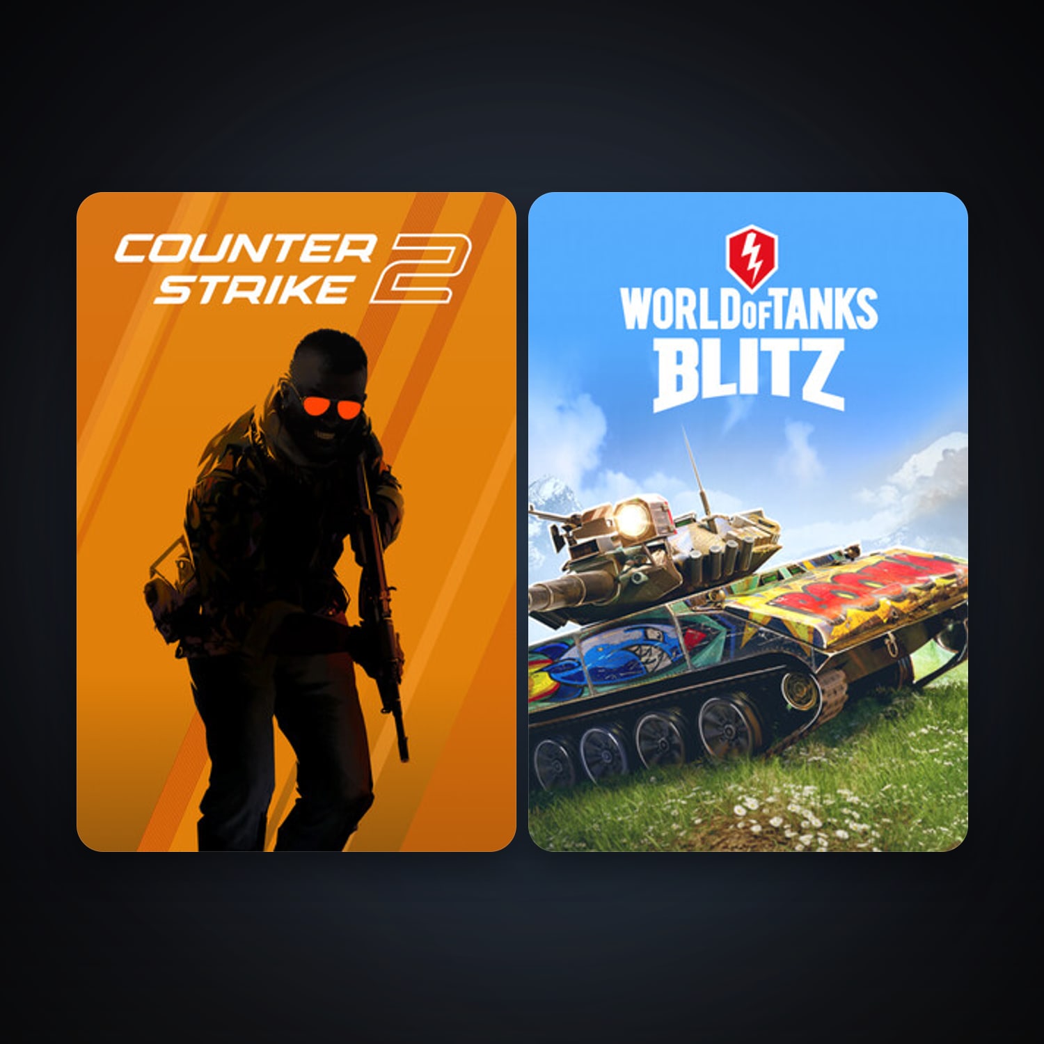 CS2 Prime + World of Tanks Blitz, 3 games, clean — HabibiAccounts