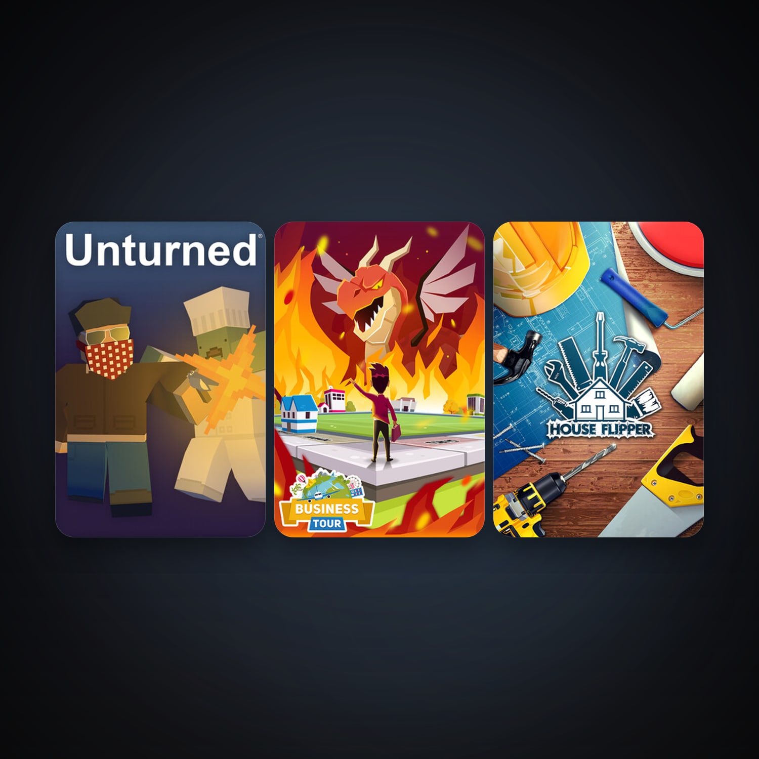 Unturned + Business Tour - Board Game with Online Multiplayer, 5 games, clean — HabibiAccounts