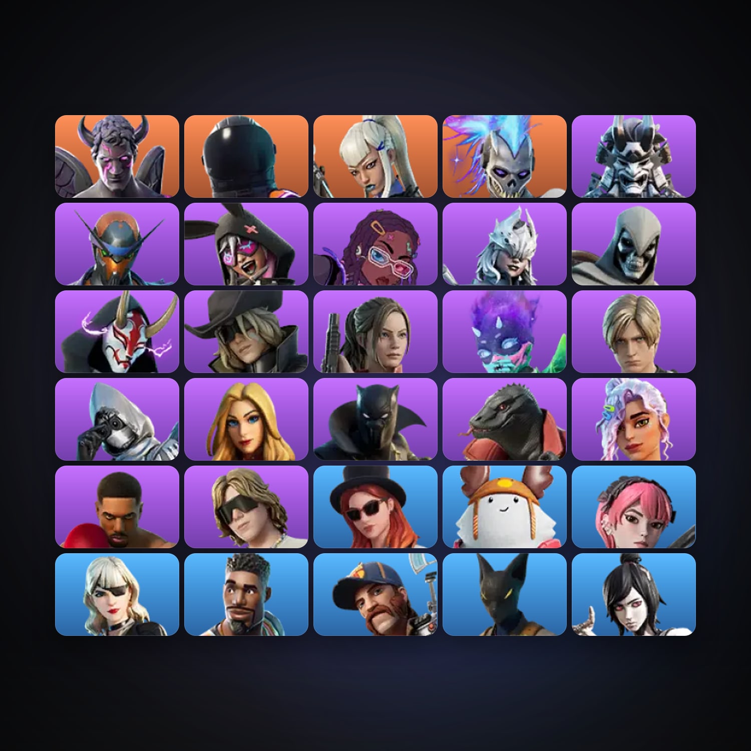 هالحساب فورتنايت، لوكر 34 سكن، 350 فيبوكس، لفل 135، 2 فوز — HabibiAccounts