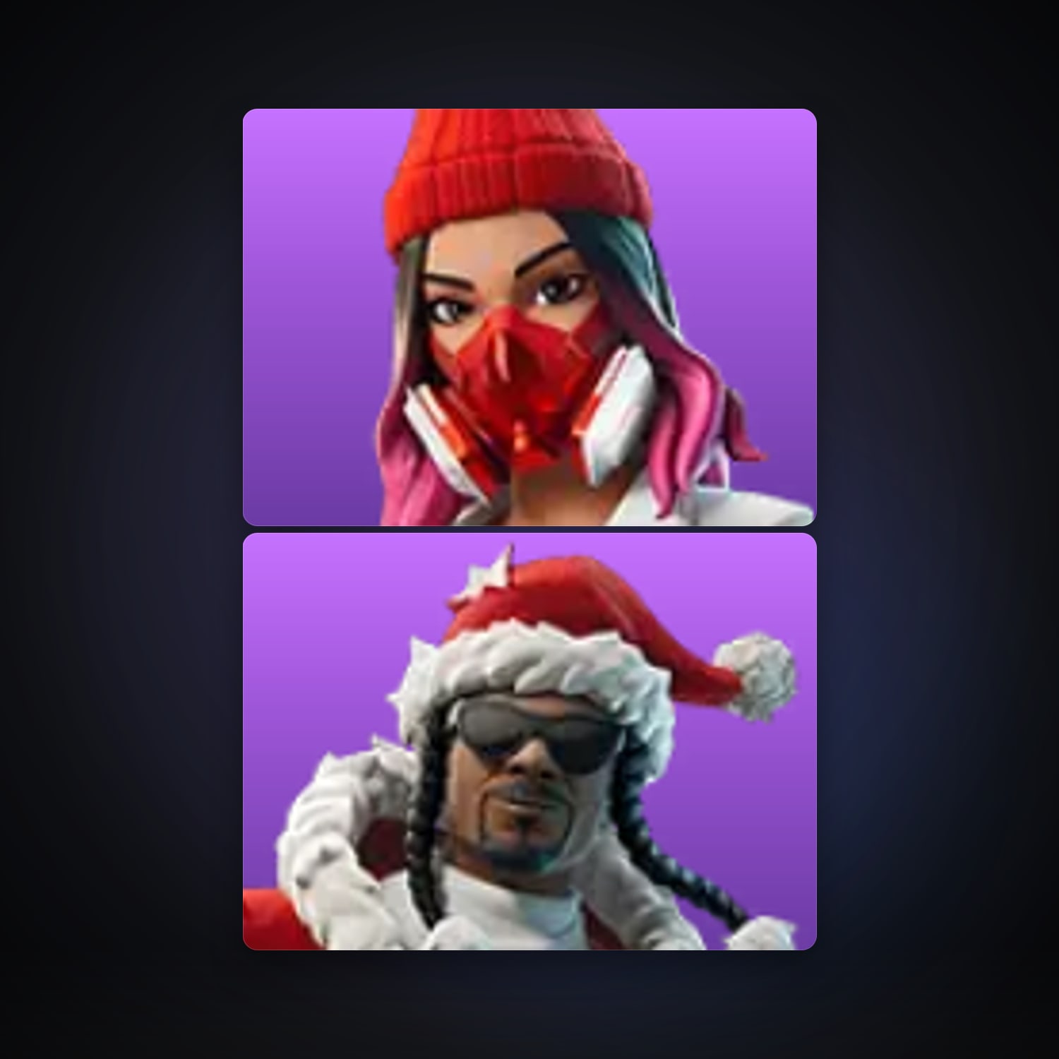 Fortnite locker — 2 skins — lvl 13 — HabibiAccounts