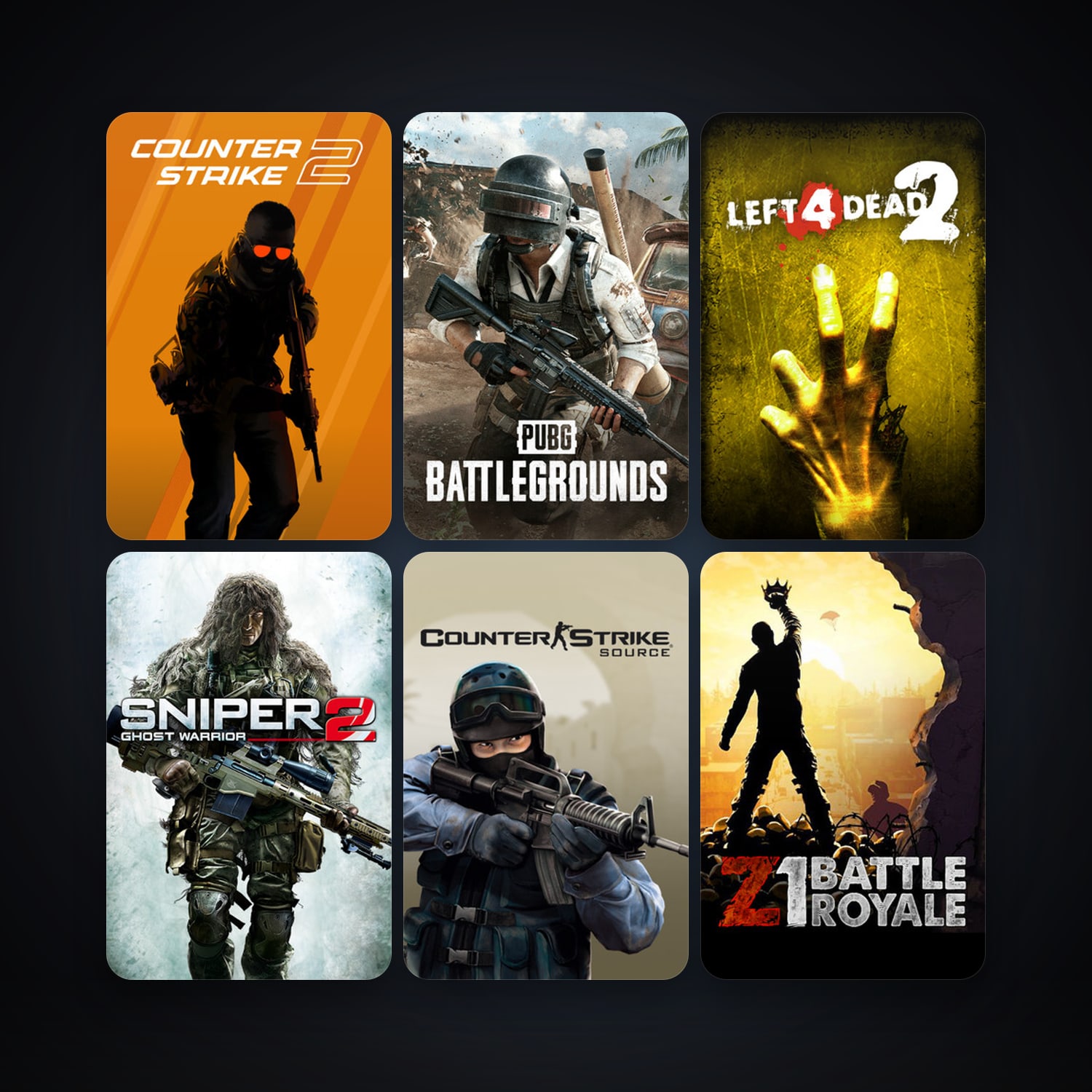 Counter-Strike: Source + Left 4 Dead 2, 20 games, clean — HabibiAccounts