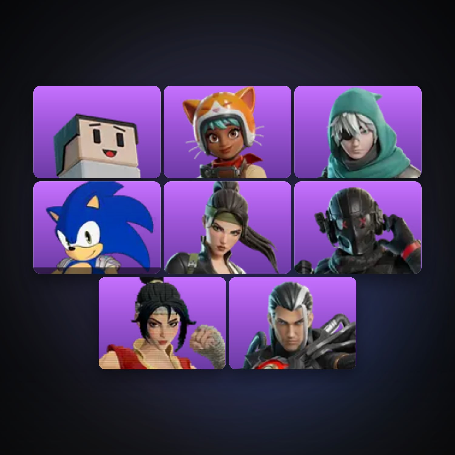 Wrixel — K1ttyW1ns — 8 skins — 1K V-Bucks — lvl 276 — HabibiAccounts