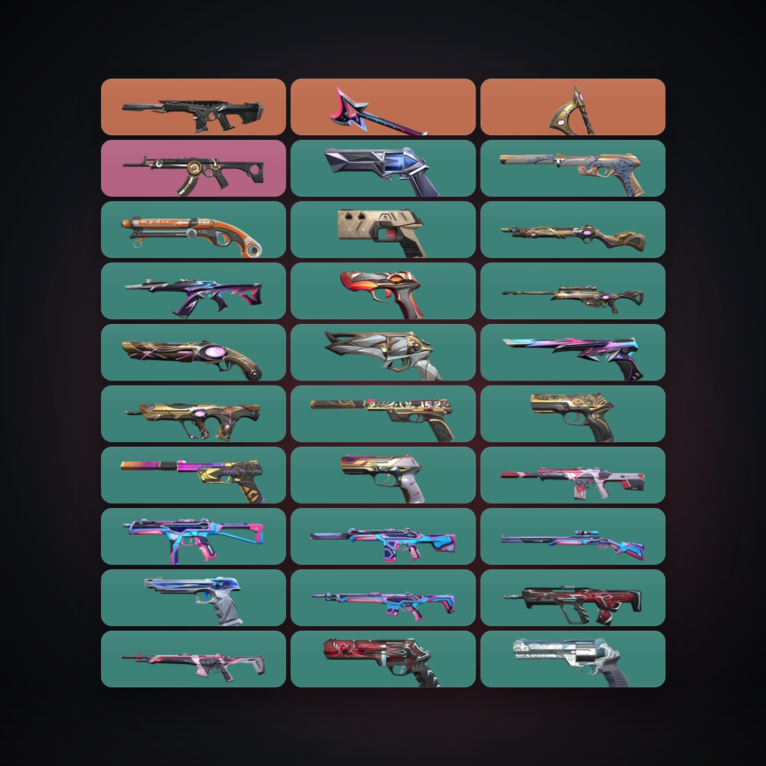 LA Gold 3 locker — 2 knives, 38 skins, lvl 188 — HabibiAccounts
