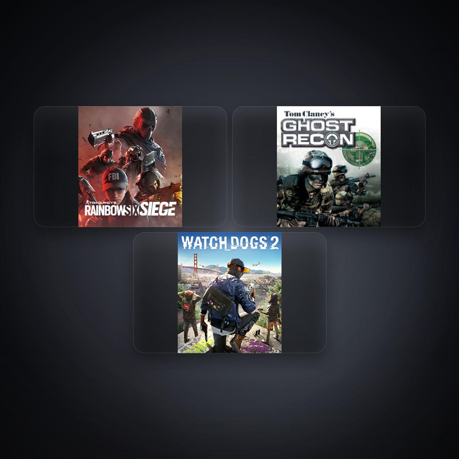 Ubisoft Tom Clancy's Rainbow Six Siege + Tom Clancy's Ghost Recon — GB — 3 games — HabibiAccounts