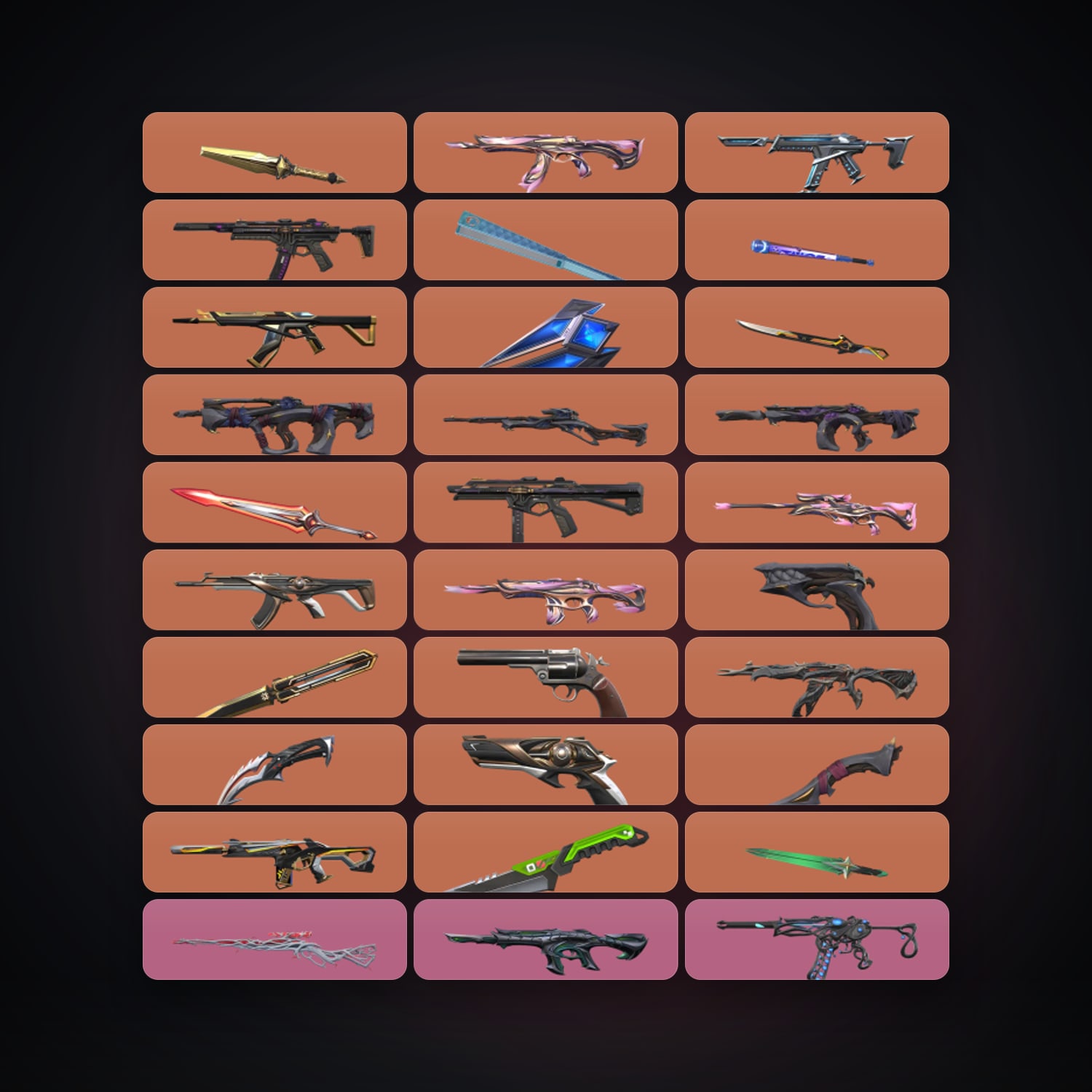 NA Gold 2 locker — 11 knives, 118 skins, lvl 191 — HabibiAccounts