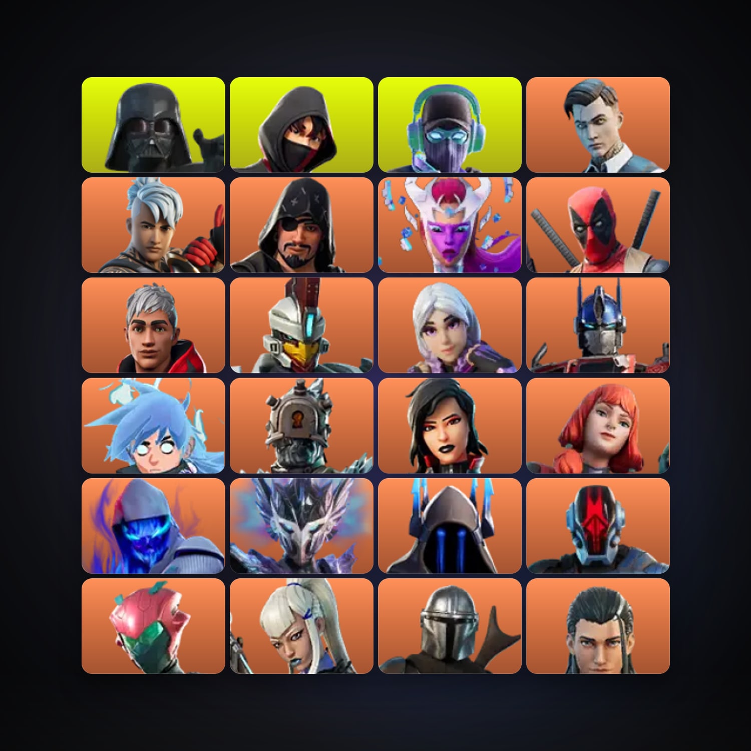 Fortnite locker — 200 skins — 250 V-Bucks — lvl 2812 — HabibiAccounts
