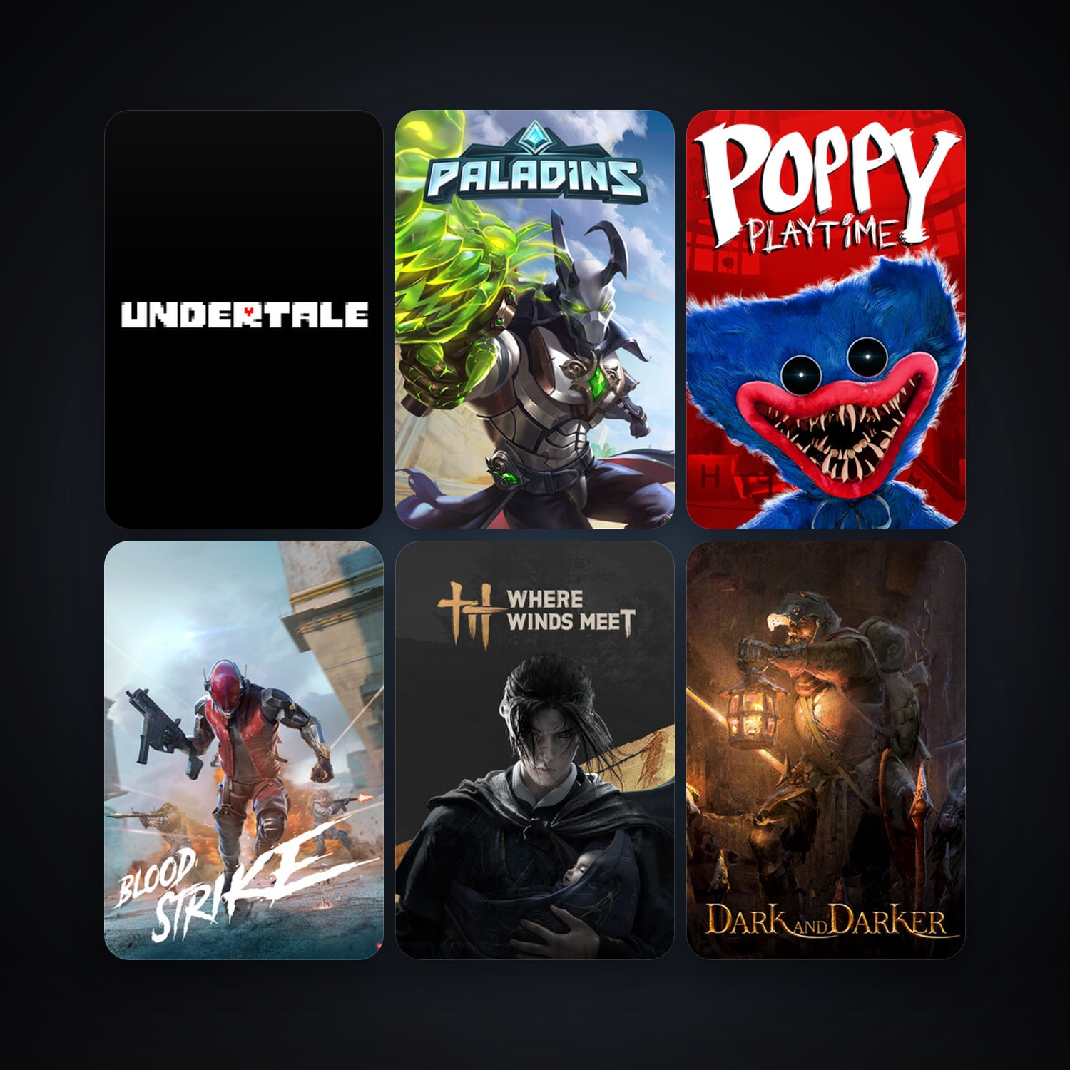 Undertale + Paladins, 13 games, clean — HabibiAccounts