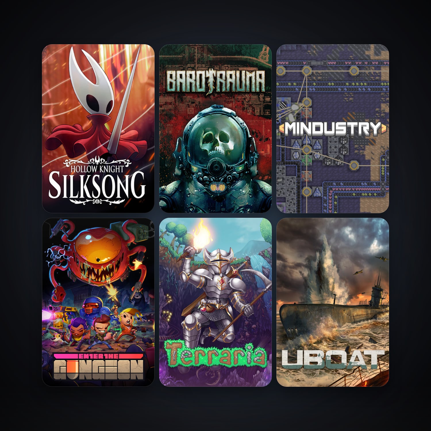 Terraria + Enter the Gungeon, 82 games, clean — HabibiAccounts
