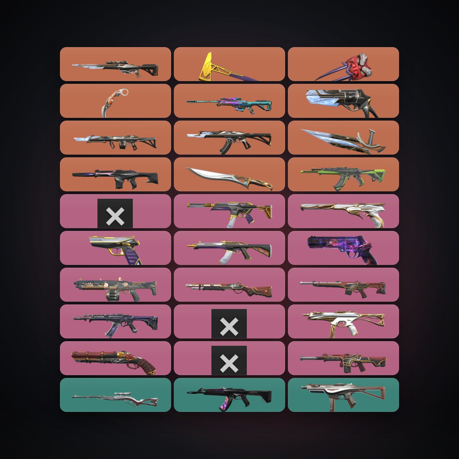 NA Bronze 3 locker — 5 knives, 101 skins, lvl 82 — HabibiAccounts