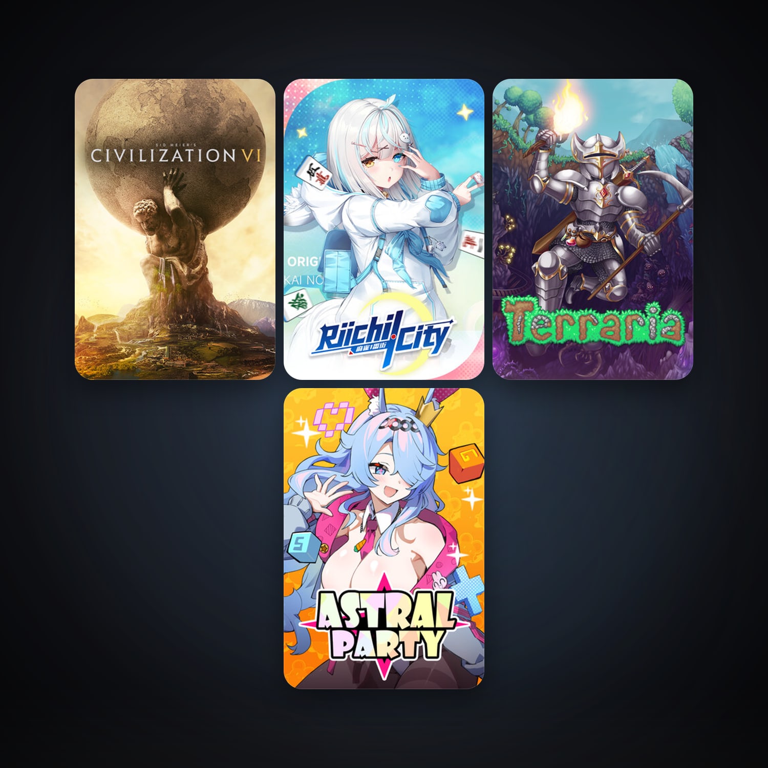 Terraria + Sid Meier's Civilization VI, 10 games, clean — HabibiAccounts