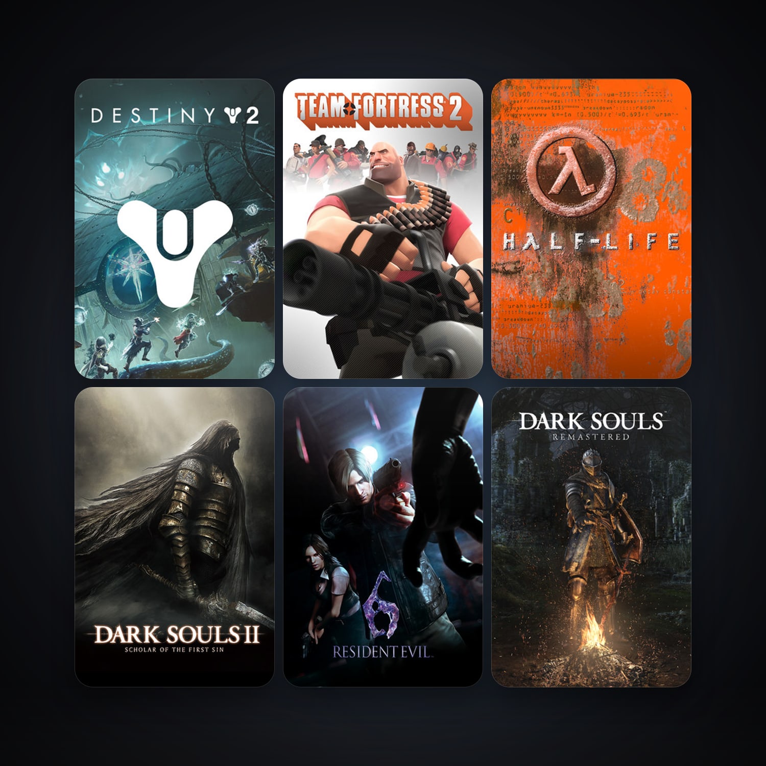 Half-Life + Half-Life 2, 55 games, clean — HabibiAccounts