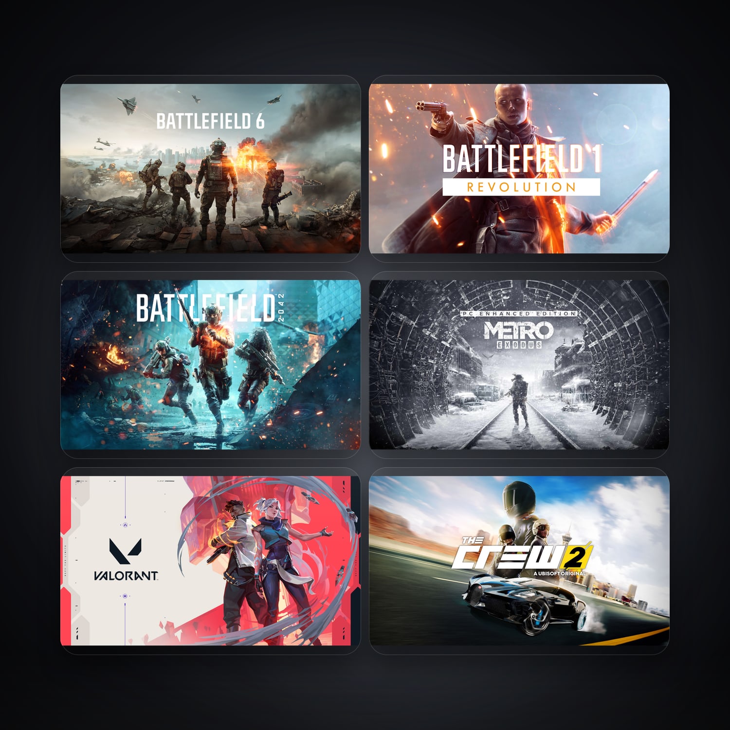 هالحساب إبك فيه Battlefield 6 وBattlefield 1 Revolution، TR، 98 ألعاب — HabibiAccounts