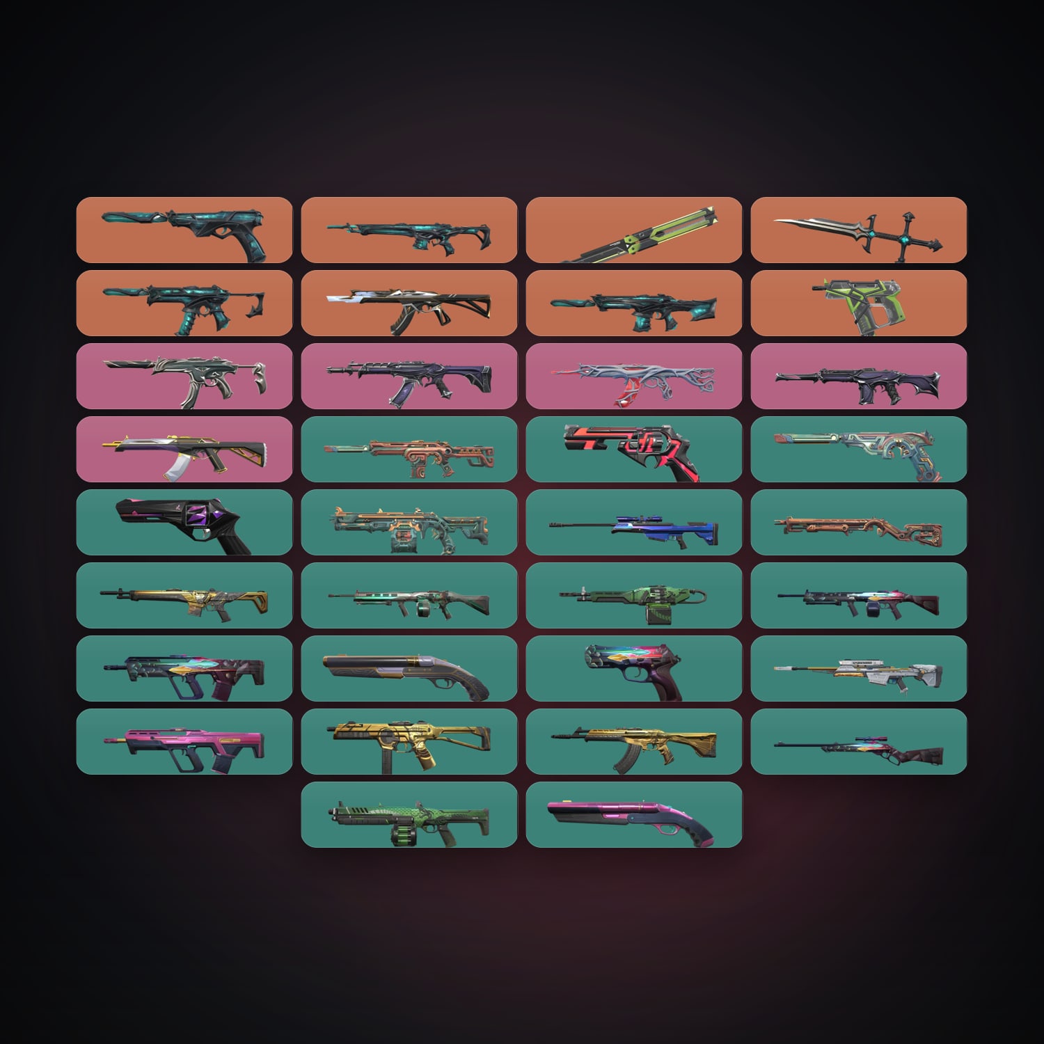 NA Silver 1 locker — 2 knives, 34 skins, lvl 37 — HabibiAccounts