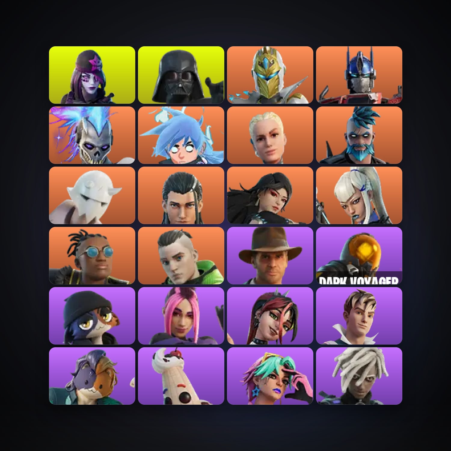 Fortnite locker — 71 skins — 2.9K V-Bucks — lvl 1668 — HabibiAccounts