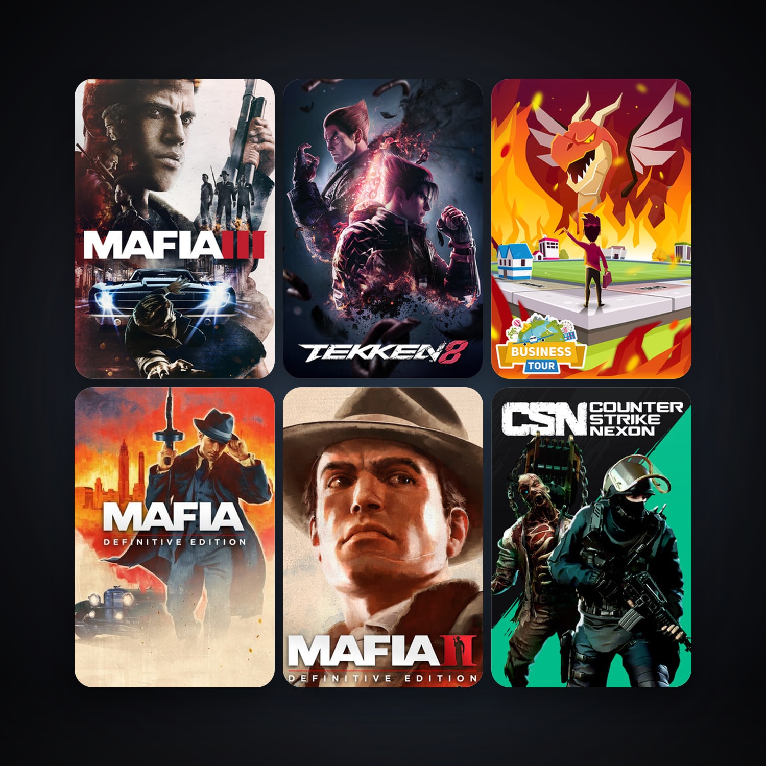 Counter-Strike Nexon: Studio + Mafia III, 18 games, clean — HabibiAccounts