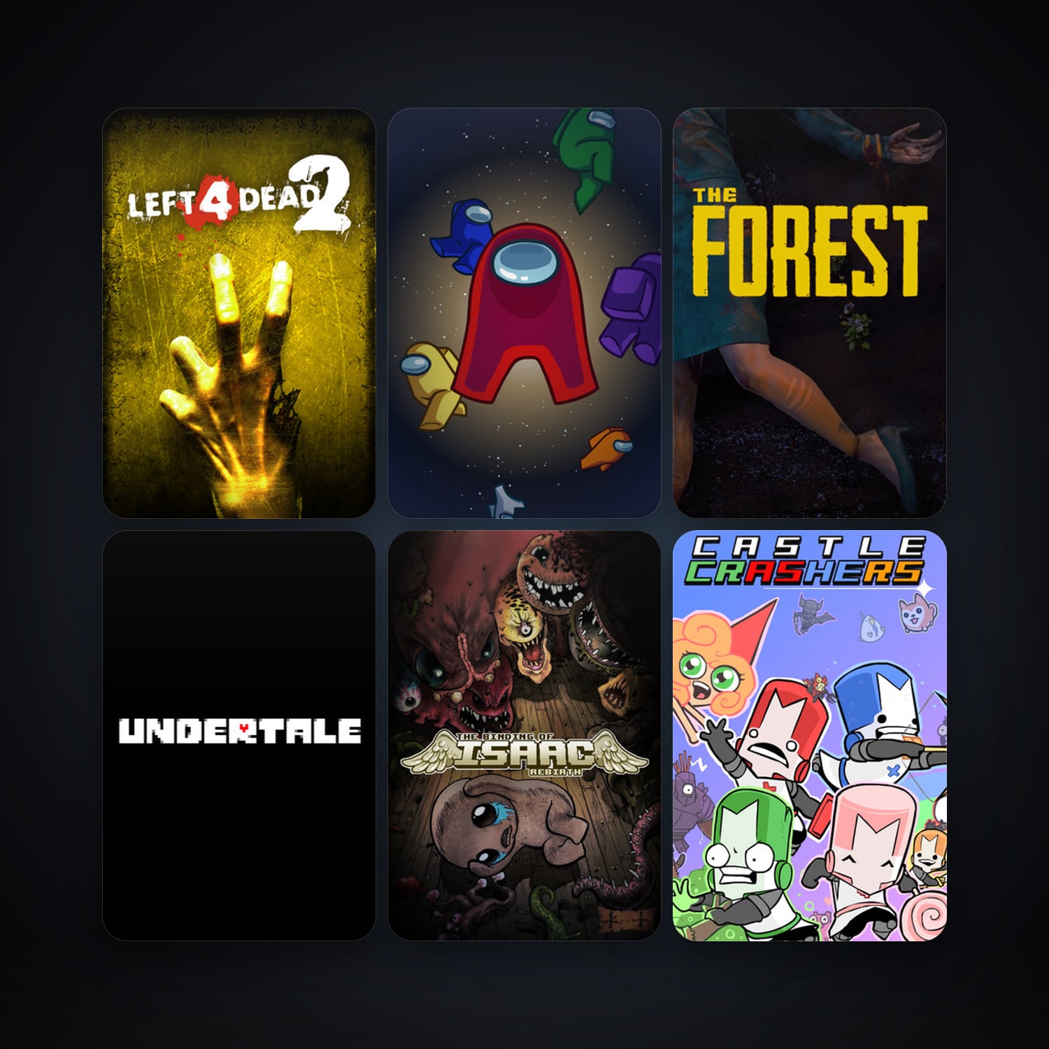 Left 4 Dead 2 + Castle Crashers, 12 games, clean — HabibiAccounts