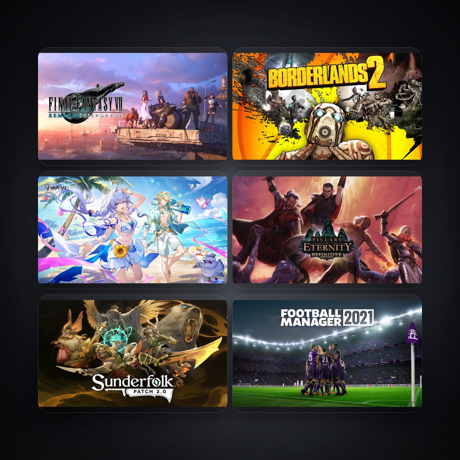 هالحساب إبك فيه Final Fantasy VII Remake Intergrade وBorderlands 2، ES، 355 ألعاب — HabibiAccounts