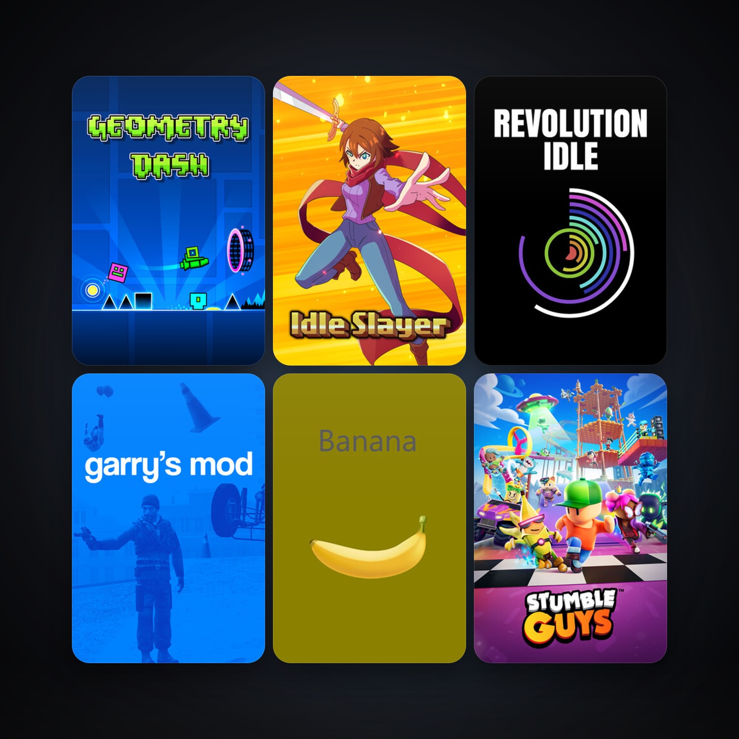 Garry's Mod + Geometry Dash, 48 games, clean — HabibiAccounts