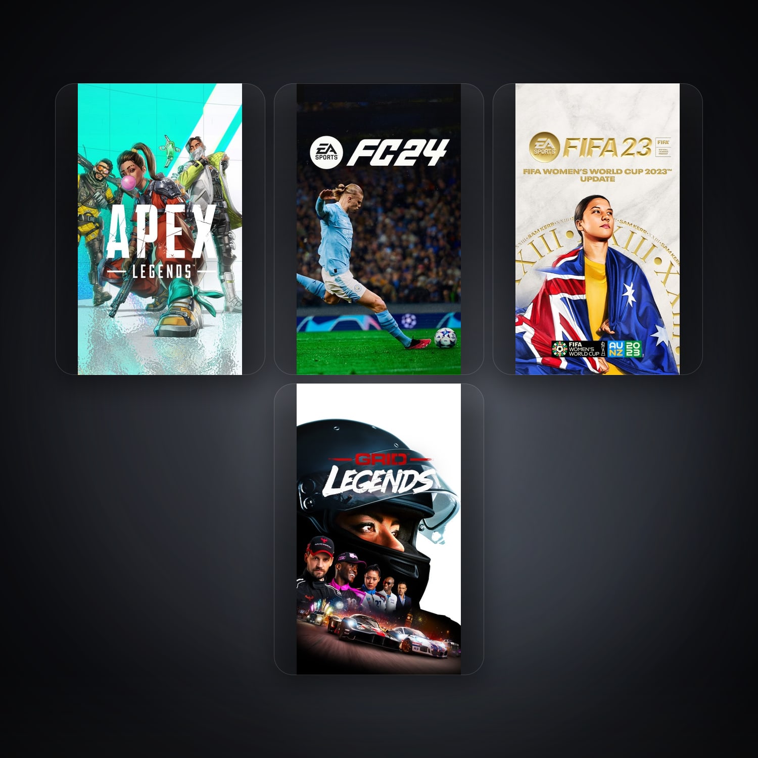 هالحساب إي إيه فيه Apex Legends وEA Sports FC24، CL، 5 ألعاب — HabibiAccounts