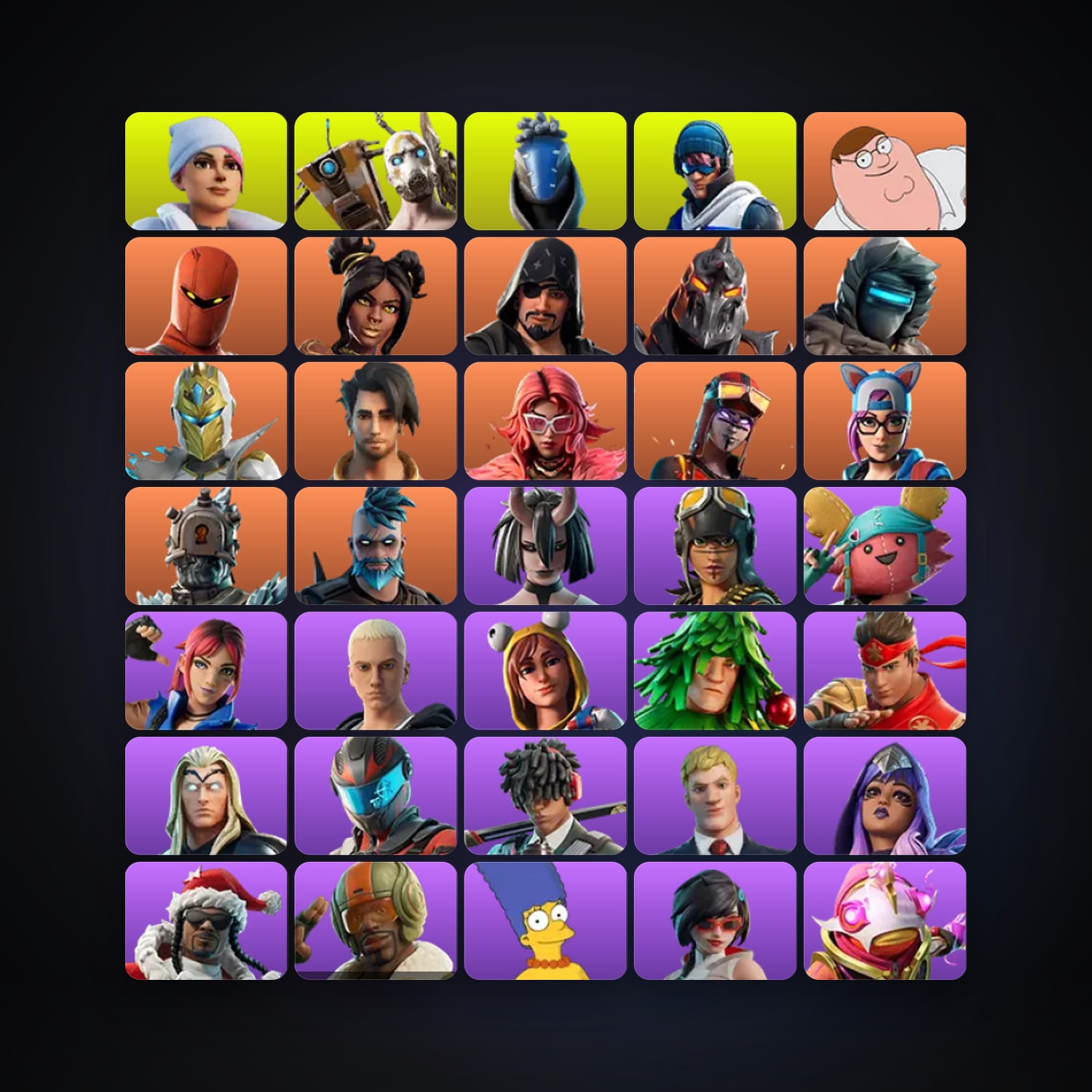 Peter Griffin — Hybrid — 134 skins — 1K V-Bucks — lvl 1550 — HabibiAccounts