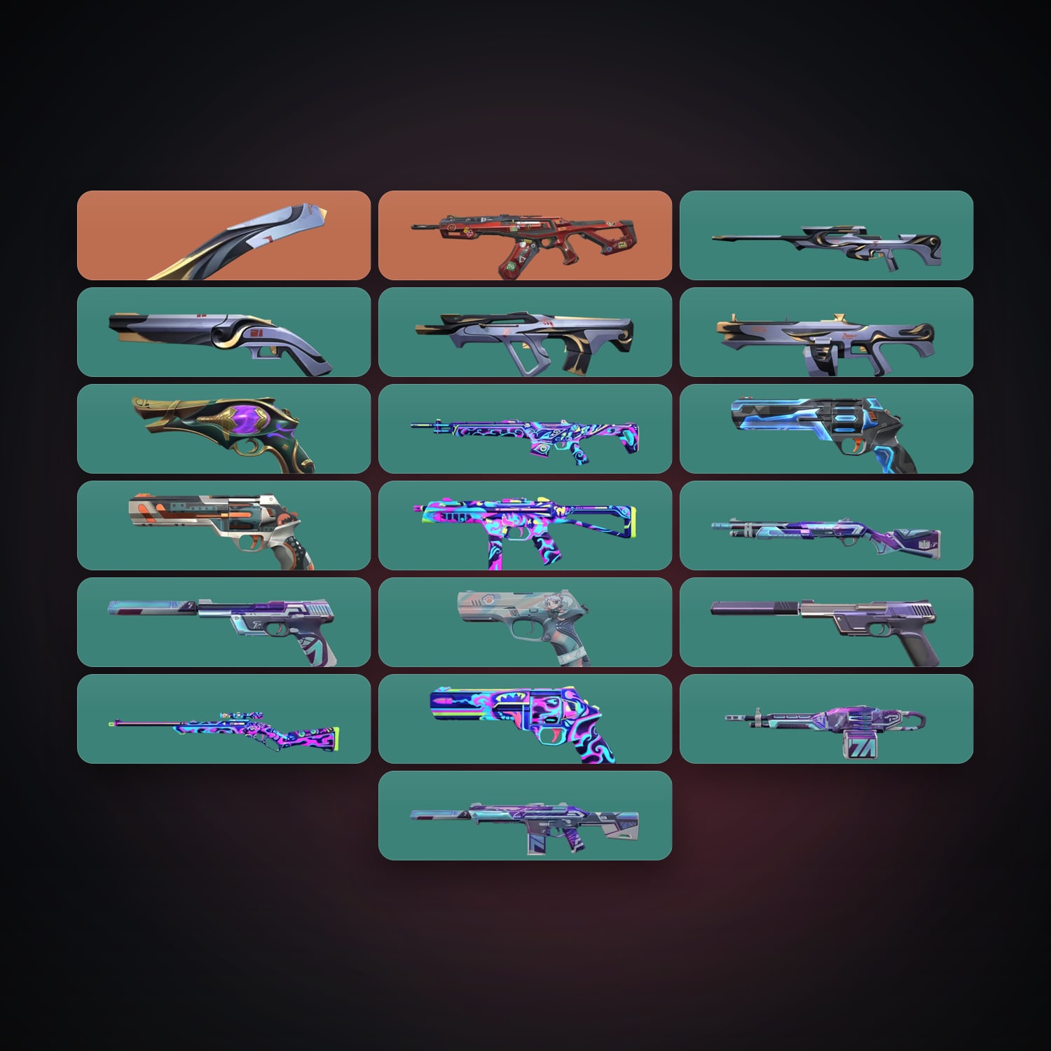 LA Bronze 1 locker — 1 knives, 19 skins, lvl 143 — HabibiAccounts