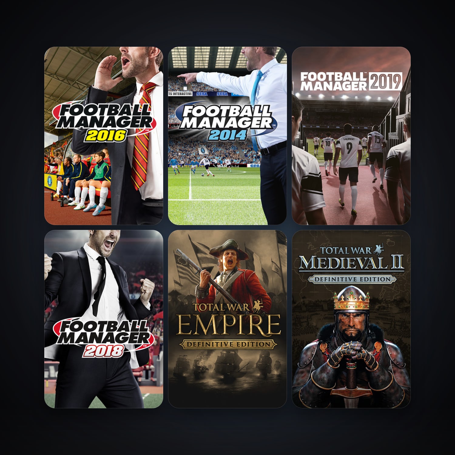 Medieval II: Total War + Empire: Total War, 30 games, Steam 10, clean — HabibiAccounts
