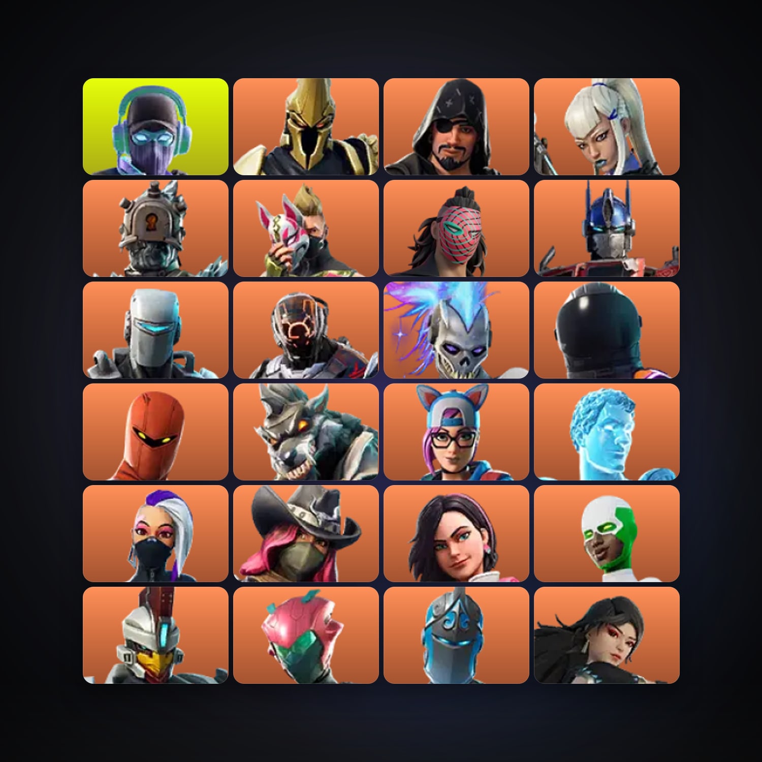 Fortnite locker — 161 skins — 200 V-Bucks — lvl 2556 — HabibiAccounts